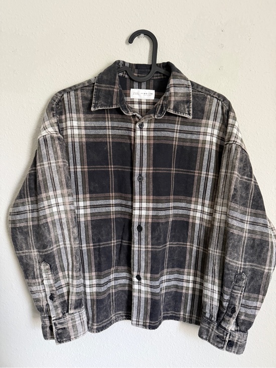 Zara Other - ZARA Boy's cotton shirt, double-layered fabric, with a washed-effect finish.